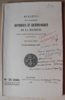 Bulletin Historique Et Archéologique De La Mayenne. 1973, N° 33 (244) . Laval Chateau-Gontier. Goupil. Girouette - Pays De Loire