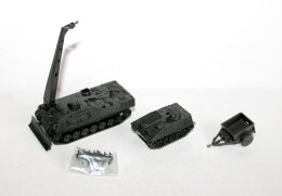 ROCO MINITANK HO 257 BERGEPANZER 2 + 214 SPZ KURZ + Z-287 REMORQUE MUNITION CHAR TANK MODELE REDUIT (1712.45) - Carri Armati