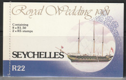 SEYCHELLES - CARNET N°491/2 ** (1981) Mariage Royal - Seychelles (1976-...)