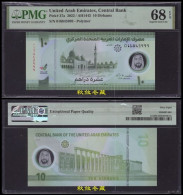 United Arab Emirates / UAE 10 Dirhams (2022), Polymer, Lucky Number 999, PMG68 - Emirati Arabi Uniti