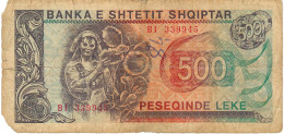 ALBANIA P48 500 LEKE 1991    GOOD - Albanië