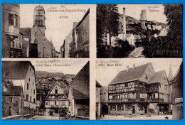 CPA HAUT-RHIN (68) - GRUSS AUS KAYSERSBERG - KIRCHE - SCHLOSS - ALTES HAUS OHNENSTETTEN - ALTES HAUS BRIEF - Kaysersberg