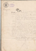 1890 - Lothringen - Lorraine Occupée - Testament De 10 P En Allemand De Marguerite Gérardin De Bioncourt, Moselle - Manuscrits