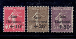 N°266/268 XX MNH TTB - TB/TTB CENTRAGE - 1927-31 Cassa Di Ammortamento