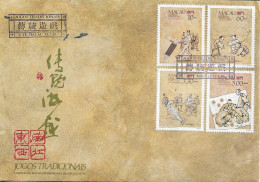 Macau 1989 , Traditional Games , FDC , Unused - Ohne Zuordnung