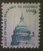 United States, Scott #1591, Used(o), 1975, Capitol Dome, 9¢, Slate Green On Gray Paper - Used Stamps