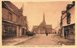 Malansac * Place De L'église Et Route De Redon * Débit De Tabac Tabacs TABAC * Horlogerie * Villageois - Autres & Non Classés