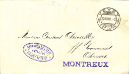 Montreux Linéaire District Vevey Impôt 1908 Chevalley Chernex - Suiza