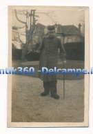 Photographie Ancienne Portrait D'un Militaire Blessé Convalescent WW1 Amputé D'un Bras - Oorlog, Militair