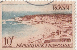 Royan 2 Variété Sur Y&T 978 Plage Marron Sur Le Premier Et Manque Le L De Piel Sur Le Second - Used Stamps