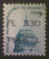 United States, Scott #1591, Used(o), 1975, Capitol Dome, 9¢, Slate Green On Gray Paper - Usados