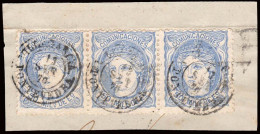 Pontevedra - Edi O 107 Tira 3 - 5 Milm.- Fragmento Mat Fech. Tp. II "Villagarcía" - Used Stamps