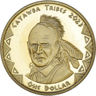 Monnaie, États-Unis, One Dollar, 2023, Catawba Tribes.BE, SPL, Laiton - Commemoratives