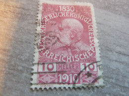Osterreich - Franz Kaiser - 10 Heller - Rouge - Oblitéré - Année 1910 - - Fiscale Zegels