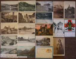 BAYERN 1889-1920, 20 Verschiedene Gebrauchte Ansichtskarten, Meist Pracht - Covers & Documents