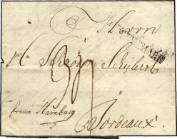 HAMBURG VORPHILA 1793, DAENNEMARK, L1 Auf Brief Von Flensburg Nach Bordeaux, Handschriftlich Franco Hamburg, Feinst - Prefilatelia