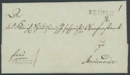 HANNOVER BEINUM, L1 Auf Brief (1820) Mit Inhalt Nach Marienrode, L1 FRANCO, Pracht - Precursores