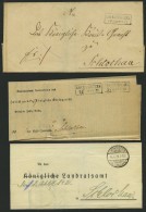 PREUSSEN GRUENCHOTZEN, 3 Verschiedene Belege Bis 1919, Pracht - Otros & Sin Clasificación