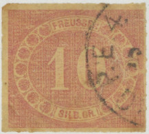 PREUSSEN 20 O, 1866, 10 Sgr. Rosarot, Feinst, Kurzbefund Wasels, Mi. 150.- - Altri & Non Classificati