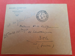 Madagascar - Enveloppe De Tananarive Pour La Suisse En 1930, Affranchissement Au Verso - D 226 - Storia Postale