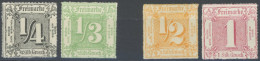 THURN Und TAXIS 35/6 ,37/8 , 1865, 1/4 - 1 Sgr., 4 Werte Pracht, Mi. 127.- - Other & Unclassified