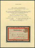 BERLIN B 66 BRIEF, PACKETFAHRT GESELLSCHAFT: 1898, 2 Pf. Braun Auf Packetfahrkarte, Schwarz-rote, Fette Umrandung, Darin - Posta Privata & Locale