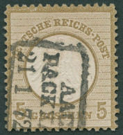 Dt. Reich 6 O, 1872, 5 Gr. Ockerbraun Mit Preußischem Packkammerstempel AACHEN PACKKAMMER, R!, Seltene Zufallsentwertung - Usados