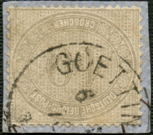 Dt. Reich 12 BrfStk, 1872, 10 Gr. Hellgraubraun, Auf Kleinem Briefstück Mit K1 GOETTINGEN, Fotoattest Krug: Die Marke Mi - Used Stamps