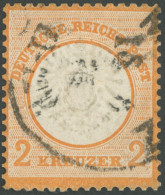 Dt. Reich 24 O, 1872, 2 Kr. Orange, Stark Repariert, Gepr. Sommer, Mi. (3200.-) - Other & Unclassified