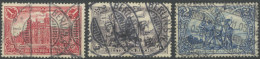 Dt. Reich 78,80,82B O, 1902, 1, 3 Und 2 M., Alle Gezähnt B, Ohne Wz., 3 Prachtwerte, Mi. 110.- - Otros & Sin Clasificación