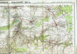 Institut Géographique Militaire Be - "SILENRIEUX-WALCOURT" - N° 52/7-8 - Edition: 1970 - Echelle 1/25.000 - Carte Topografiche