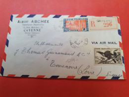 Guyane - Enveloppe Commerciale En Recommandé De Cayenne Pour La France En 1948 - D 228 - Lettres & Documents