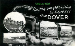 DOVER, KENT, UK - SENDING YOU GOOD WISHES BY EXPRESS FROM DOVER BY TRAINS - MULTIVUES - TRAVEL IN 1962 - - Dover