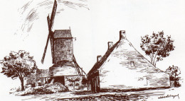 CPM Zonnebeke De Oliemolen Leuridan Opgericht In 1765 (dessin - Drawing) Neuve - Niewve - Zonnebeke