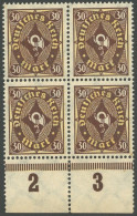 Dt. Reich 208P PF IV , 1922, 30 M. Lebhaftsiena/hellgelbocker Mit Plattenfehler Fleck An Der Rechten Oberen 0 (Feld 82), - Altri & Non Classificati