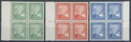 Dt. Reich 372-74 VB , 1925, Rheinland In Randviererblocks, Pracht, Mi. (220.-) - Nuevos