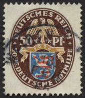 Dt. Reich 401X O, 1926, 50 Pf. Nothilfe, Wz. Stehend, Pracht, Mi. 130.- - Usados