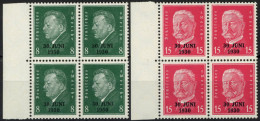 Dt. Reich 444/5 VB , 1930, 30. Juni In Randviererblocks, Postfrisch, Pracht, Mi. 112.- - Otros & Sin Clasificación