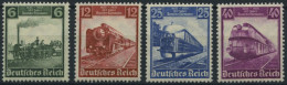 Dt. Reich 580-83 , 1935, 100 Jahre Eisenbahn, Prachtsatz, Mi. 130.- - Neufs