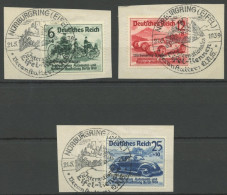 Dt. Reich 695-97 BrfStk, 1939, Nürburgring-Rennen Mit Sonderstempel, Prachtsatz, Mi. 100.- - Gebraucht