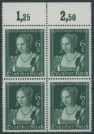 Dt. Reich 700 VB , 1939, Tag Der Deutschen Kunst Im Oberrandviererblock, Postfrisch, Pracht, Mi. 140.- - Neufs