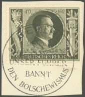 Dt. Reich 849 BrfStk, 1943, 40 Pf. 54. Geburtstag Mit Abart Fleck Unter Medaillon (Feld 41), Sonderstempel, Prachtbriefs - Sonstige & Ohne Zuordnung