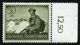 Dt. Reich 885I , 1944, 30 Pf. Gebirgsjäger Mit Abart Drahtseilbahn Linke Oben, Pracht, Gepr. Schlegel, Mi. 75.- - Ongebruikt