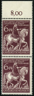 Dt. Reich 907IV , 1945, 6 Pf. Oldenburg Mit Abart Gebrochenes Schwert, Im Senkrechten Paar Mit Normaler Marke, Pracht, G - Unused Stamps