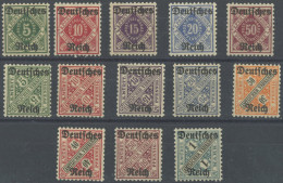 DIENSTMARKEN D 52 , 1920, Portopflichtige Dienstsache Und Amtlicher Verkehr, Postfrisch, 2 Prachtsätze, Mi. 150.- - Dienstmarken