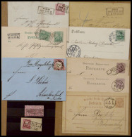 LOTS 1864-1919, Interessante Partie Von 8 Belegen Mit Verschiedenen BERLIN-Stempeln, Einige Bessere, U.a. Ankunftsstempe - Otros & Sin Clasificación