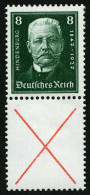 ZUSAMMENDRUCKE S 37 , 1927, Hindenburgspende 8 + X, Mehrere Falzreste, Pracht, Mi. 120.- - Zusammendrucke