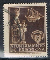 Sello 5 Cts Ayuntamiento Barcelona, Sello Recargo MERCED, Variedad Dentado 16, Num 23d º - Barcelona