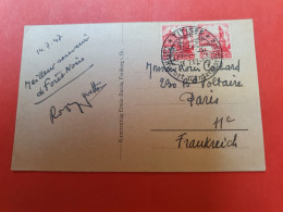 Allemagne / Occupation Française - Oblitération Temporaire De Titisee Sur Carte Postale En 1947 Pour Paris - D 232 - Bade