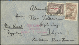 ZEPPELINPOST 179 BRIEF, 1932, 6. Südamerikafahrt, Argentinische Post, Frankiert Mit 90 C., Ohne Sonderstempel, Ankunftss - Airmail & Zeppelin